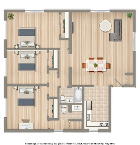 naylor overlook apartments three bedroom floor plan